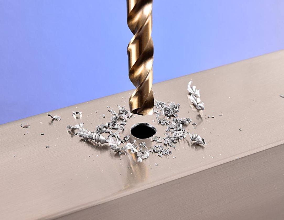 Drills: e.s. HSS-CO metal spiral drill set inox 4