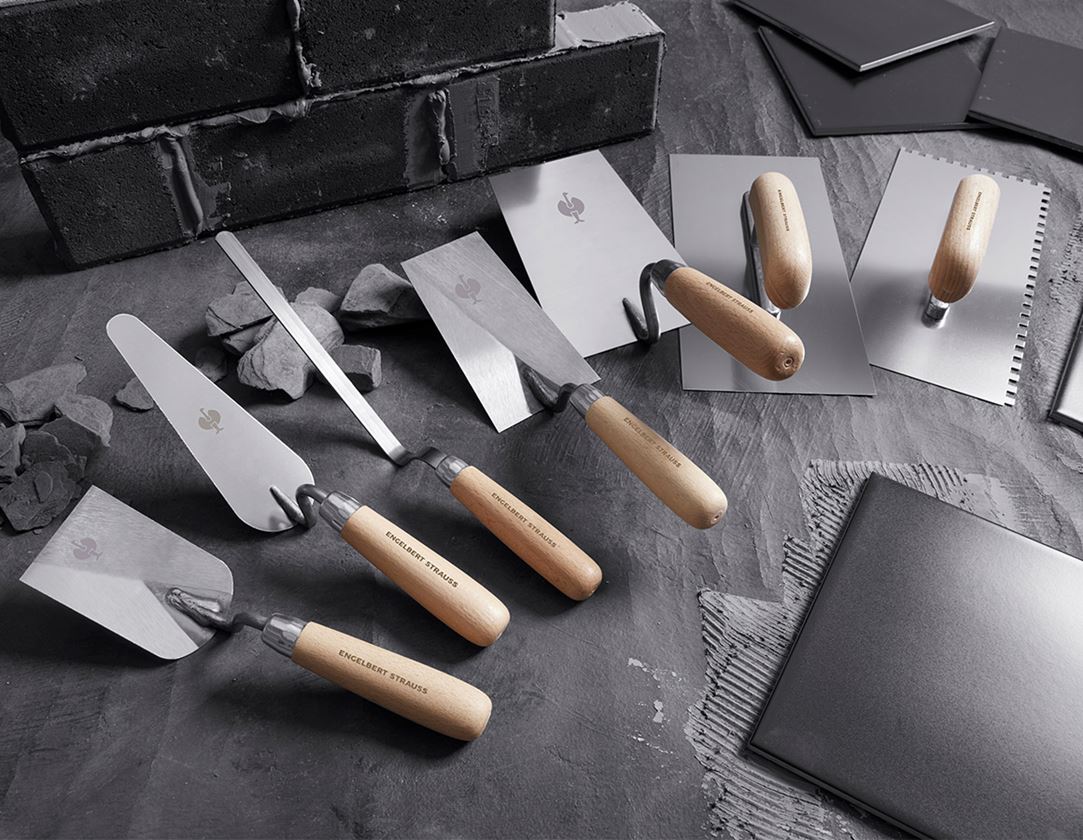 Trowels | spatulas | rubbing board: e.s. Trowel, stainless steel