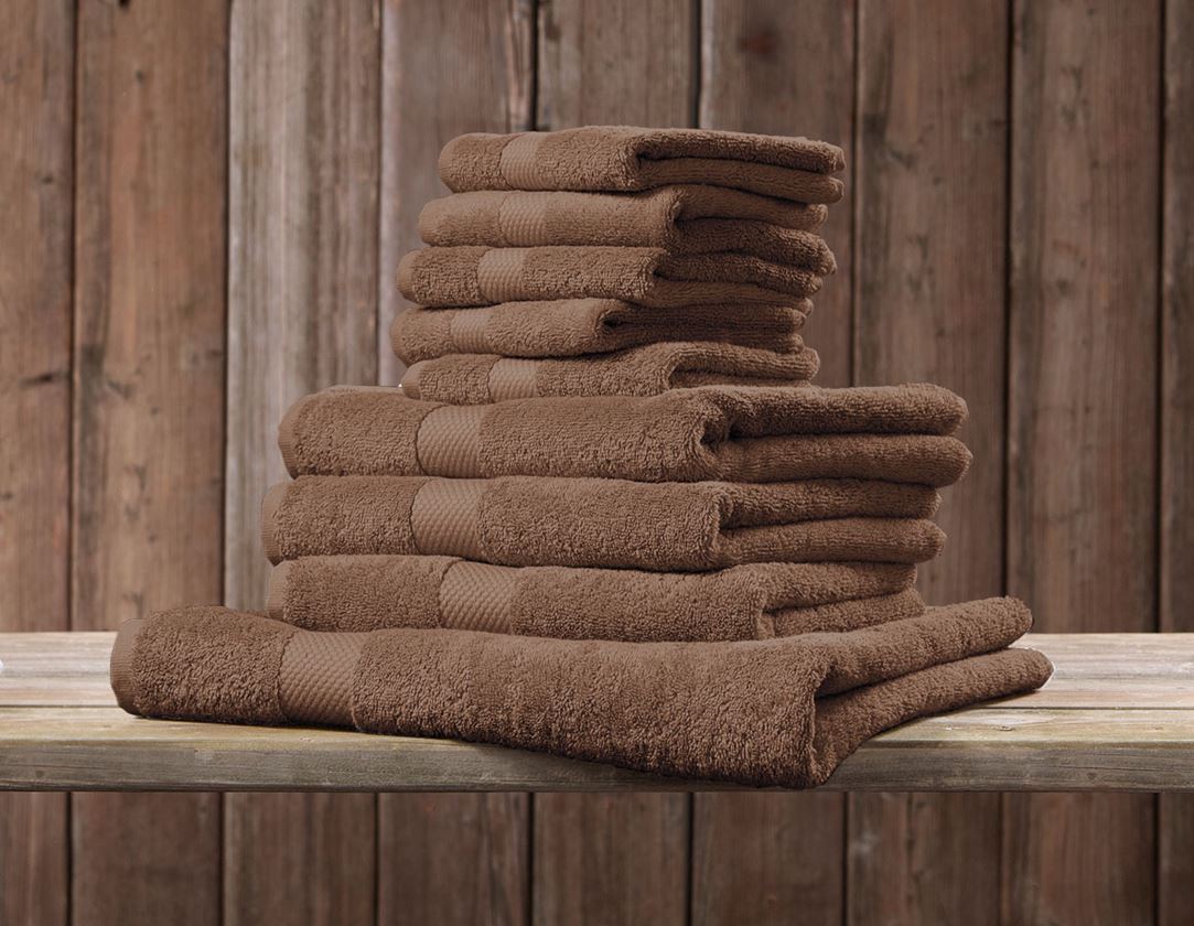 Cloths: Terry cloth shower towel Premium + toffee