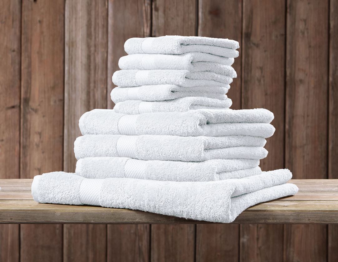 Cloths: Guest towel Premium pack of 5 + white