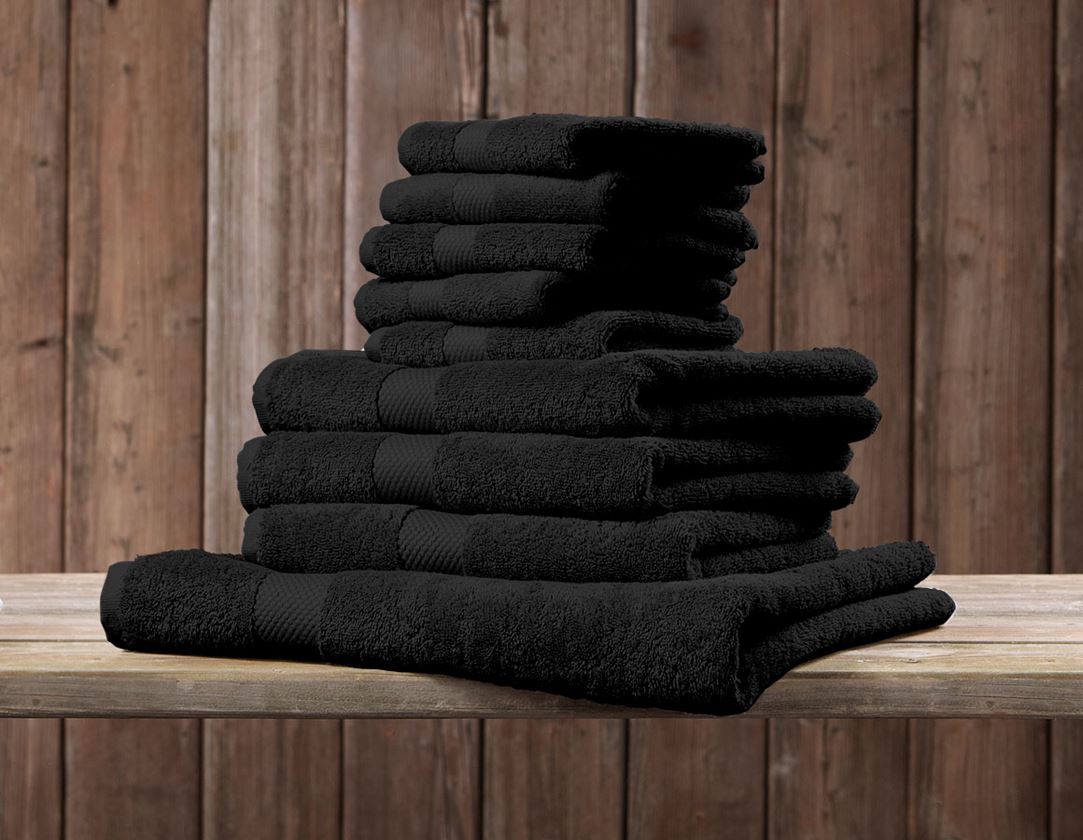 Cloths: Guest towel Premium pack of 5 + black