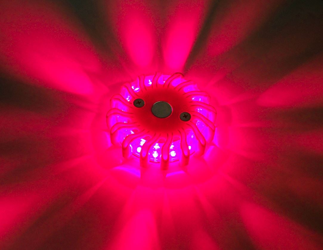 Lampen | Leuchten: LED-Bauwarnlicht + rot