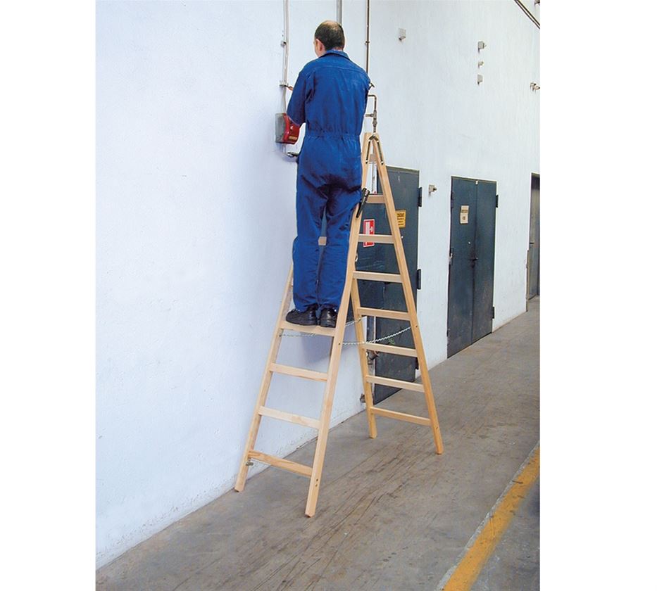 Ladders: KRAUSE wooden rung double ladder 2