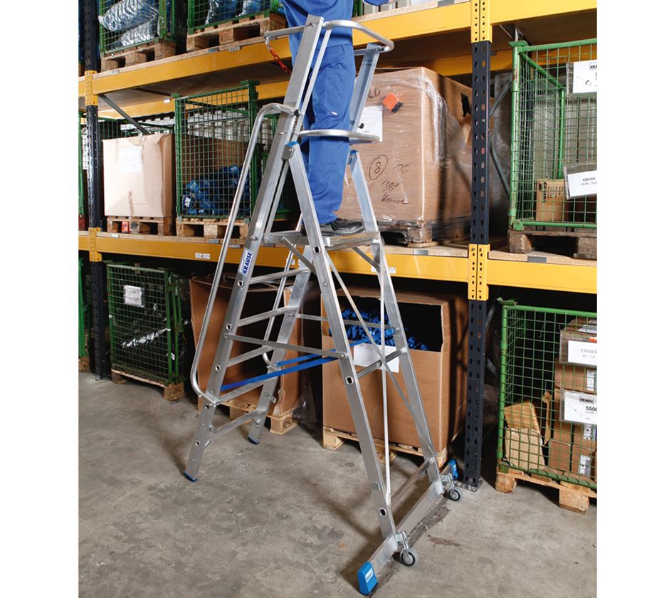 Ladders: KRAUSE Stepladder/platform and safety bracket 4