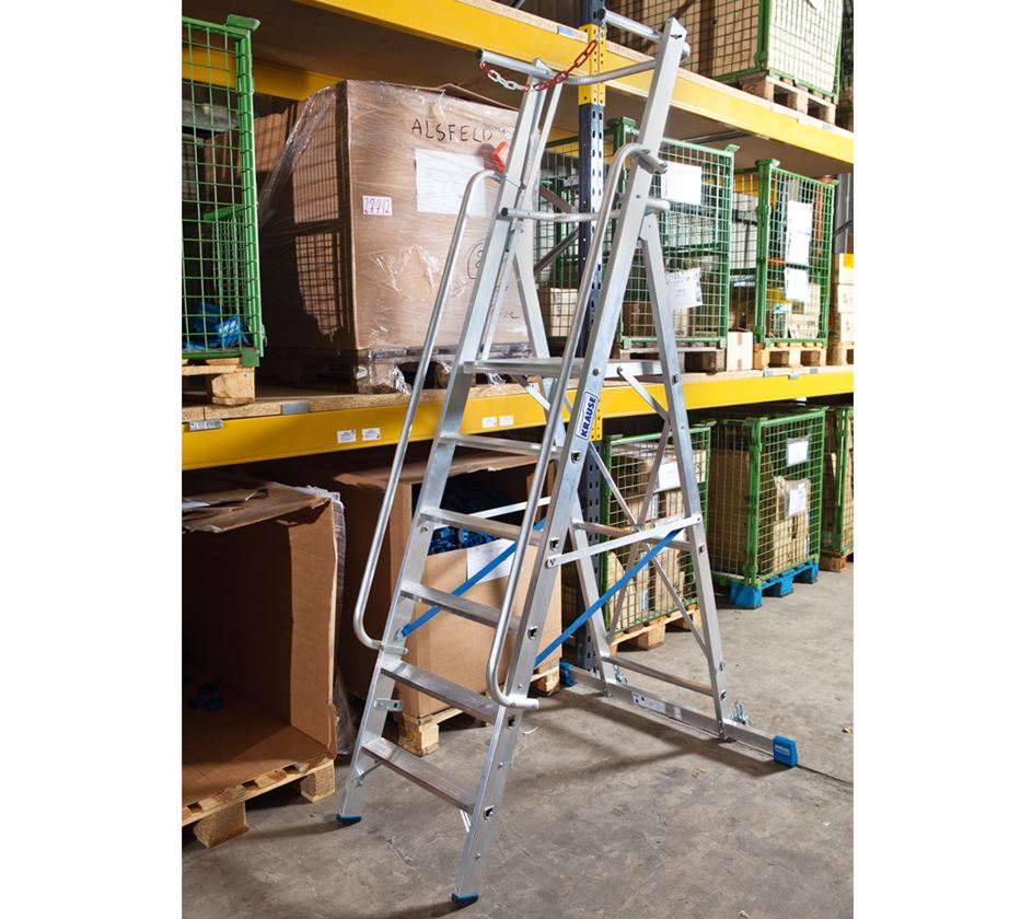 Ladders: KRAUSE Stepladder/platform and safety bracket 3