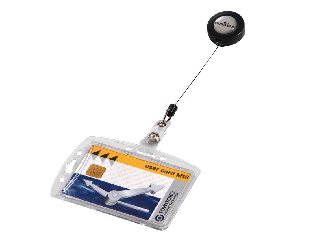 Paper products: Durable hard case with badge reel, pack of 10 1