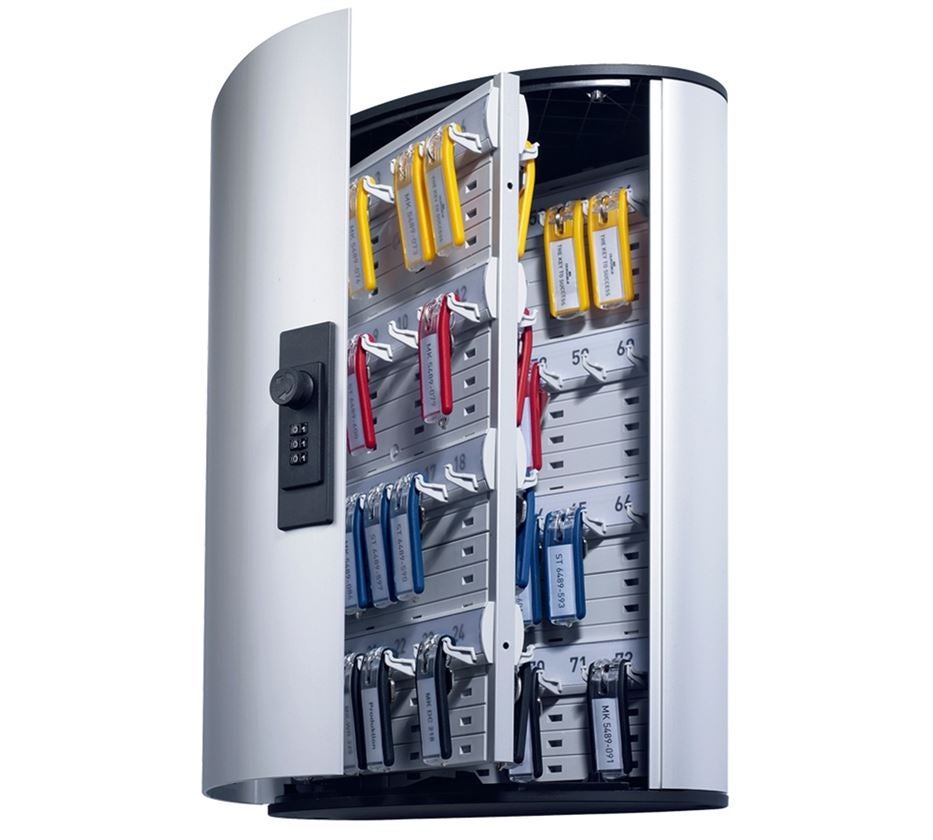 Storage: DURABLE key cabinet with number lock + silver-metallic