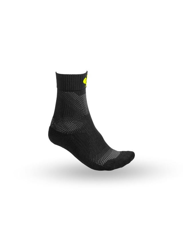 Clothing: e.s. All-season socks function light/high + black/high-vis yellow