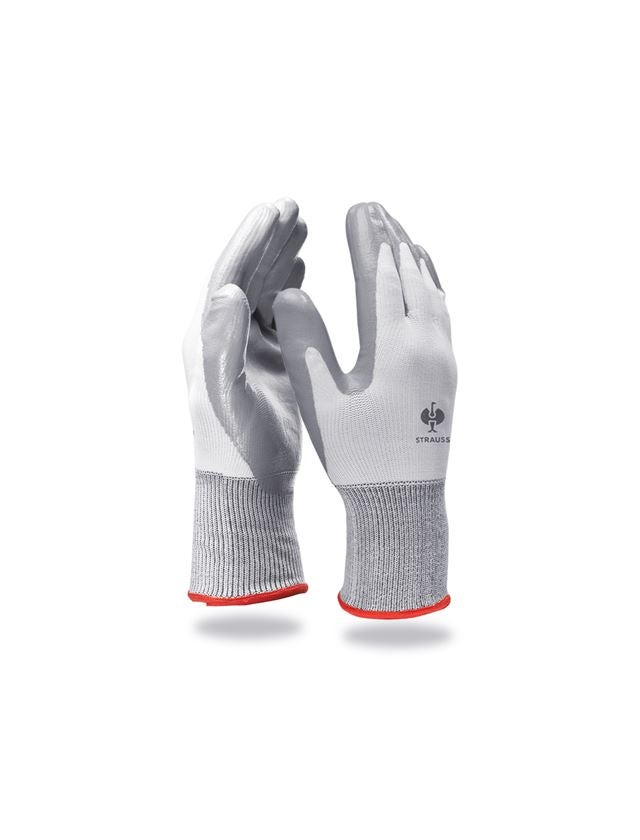 Coated: Nitrile gloves Flexible + white