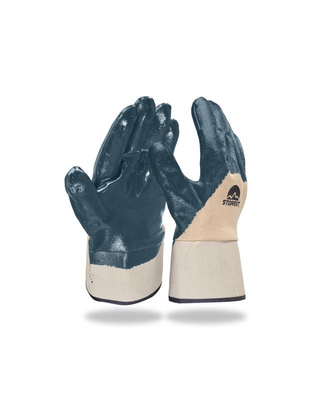 Beschichtet: Nitril-Handschuhe Lith, Stulpe, 12er Pack