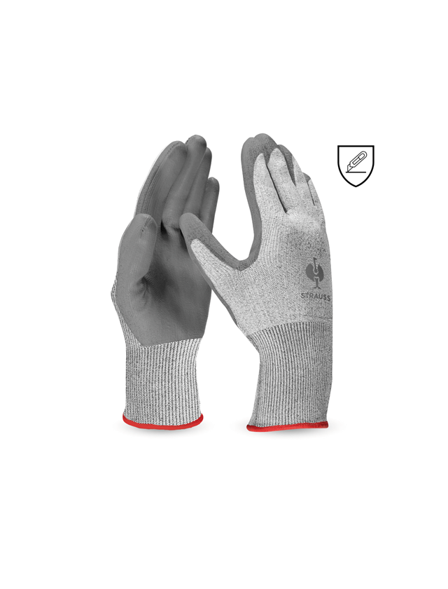 Revêtement: Gants protect. anti-coupe en PU, niveau C