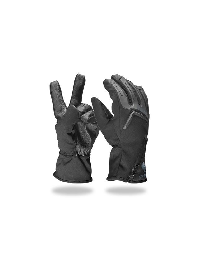 Accessories: e.s. Children's Winter gloves Proteus Ice + black/grey