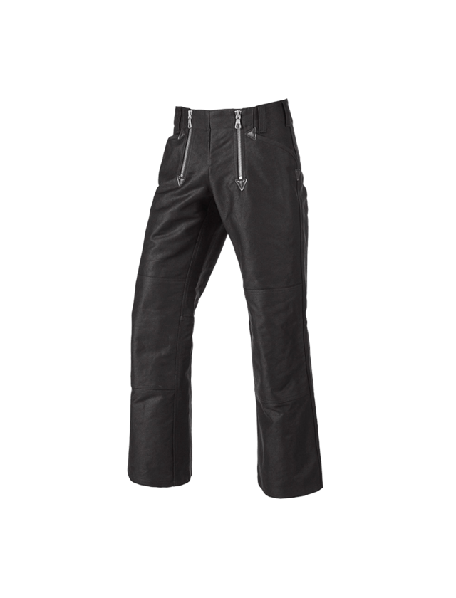 Pantalons de travail: Pant.corp.en Retors double e.s. a.pattes d'éléphan + noir 1