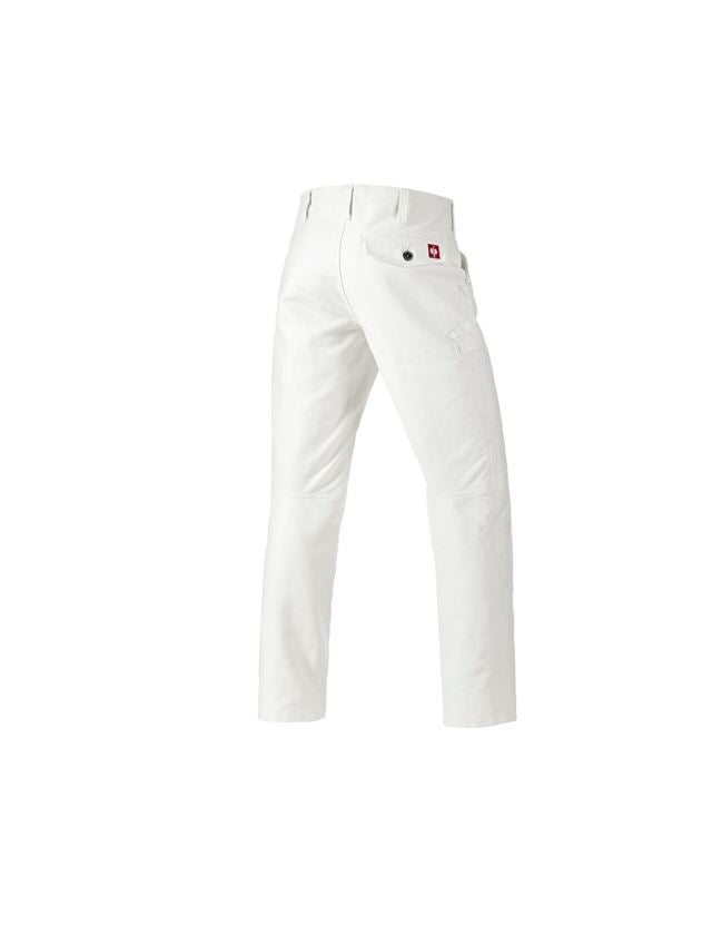 Work Trousers: e.s. Craftman's Work Trousers Bernd + white 2