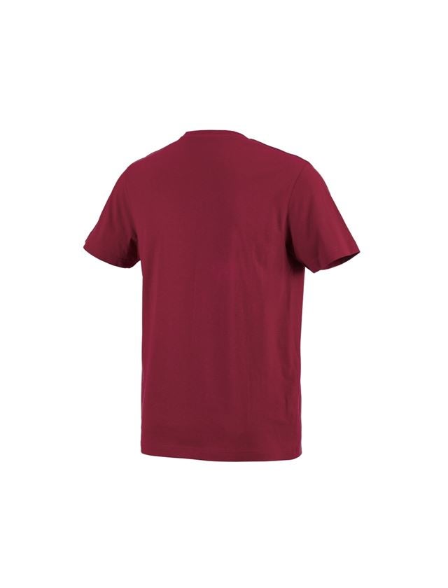 Shirts & Co.: e.s. T-Shirt cotton + bordeaux 1