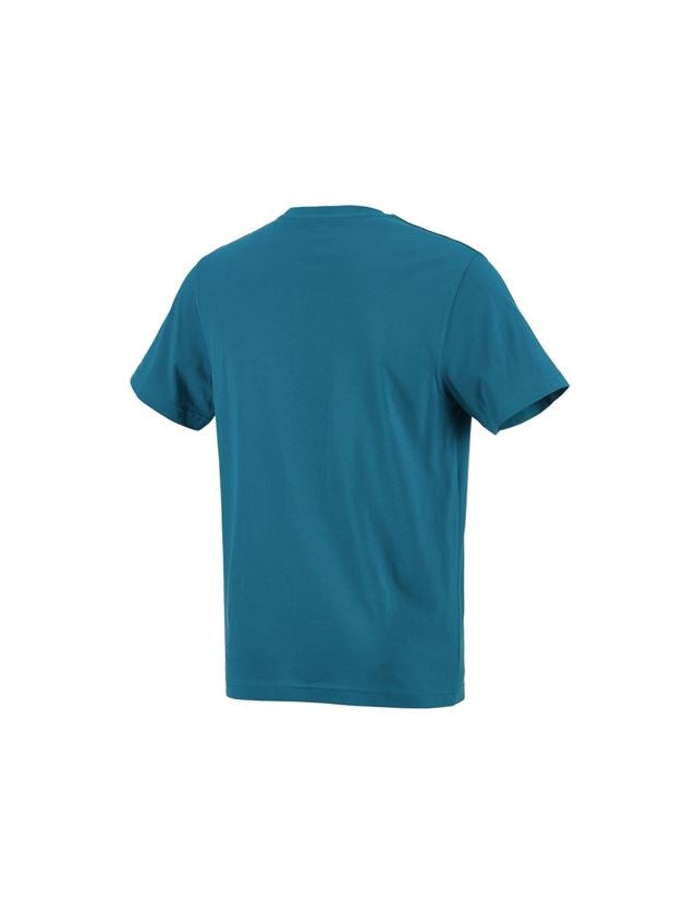 Shirts & Co.: e.s. T-Shirt cotton + petrol 2