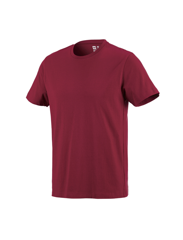 Shirts & Co.: e.s. T-Shirt cotton + bordeaux