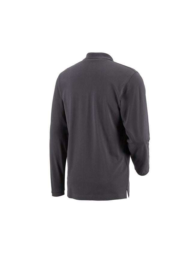 Shirts, Pullover & more: e.s. Long sleeve polo cotton Pocket + anthracite 3