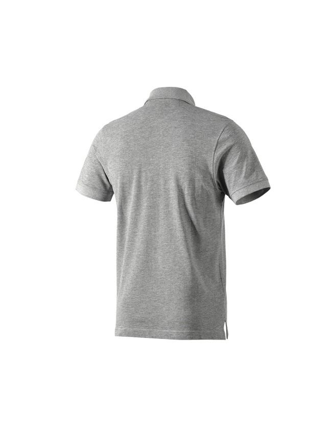 Themen: e.s. Polo-Shirt cotton Pocket + graumeliert 1