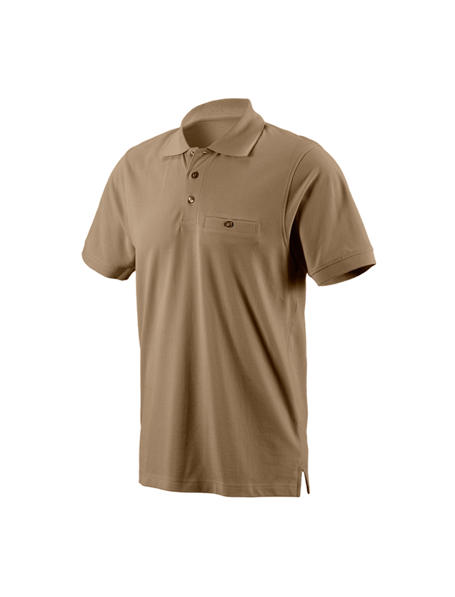 Shirts & Co.: e.s. Polo-Shirt cotton Pocket + khaki 2