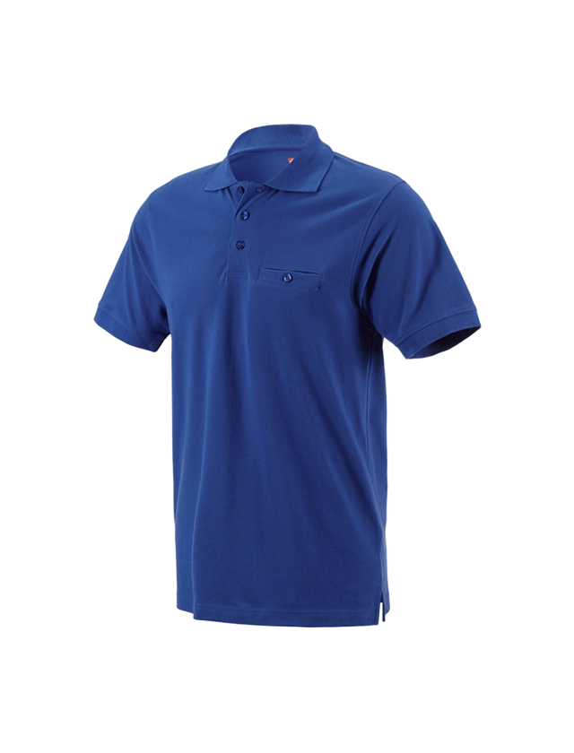 Themen: e.s. Polo-Shirt cotton Pocket + kornblau