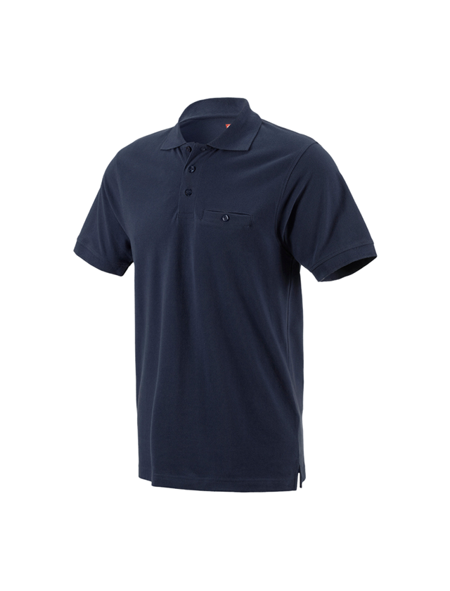 Topics: e.s. Polo shirt cotton Pocket + navy 2