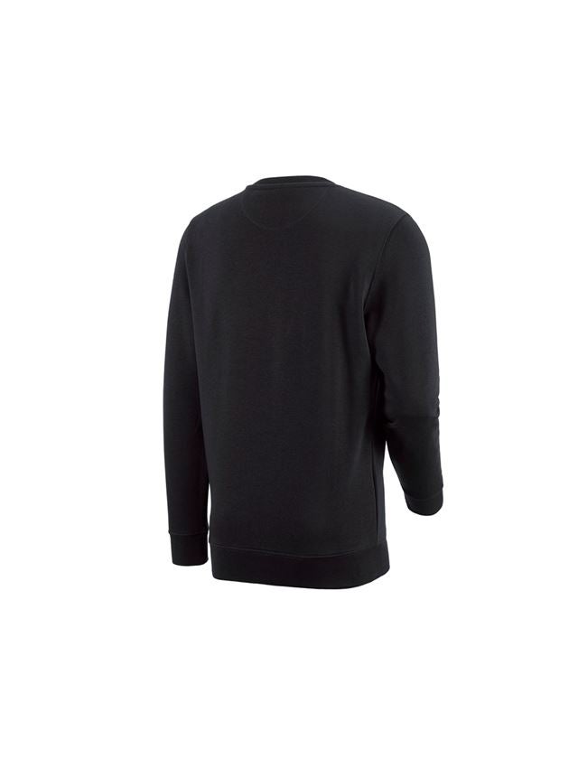 Shirts & Co.: e.s. Sweatshirt poly cotton + schwarz 3