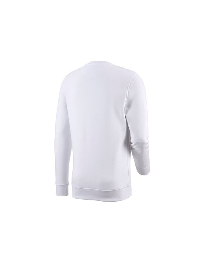 Shirts & Co.: e.s. Sweatshirt poly cotton + weiß 3