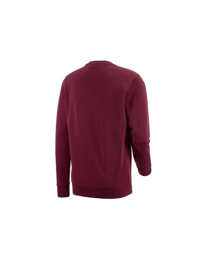 Shirts, Pullover & more: e.s. Sweatshirt poly cotton + bordeaux 1