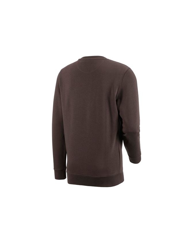 Shirts, Pullover & more: e.s. Sweatshirt poly cotton + chestnut 1