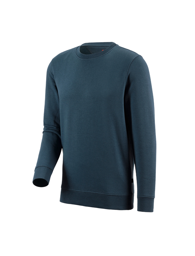 Shirts, Pullover & more: e.s. Sweatshirt poly cotton + seablue