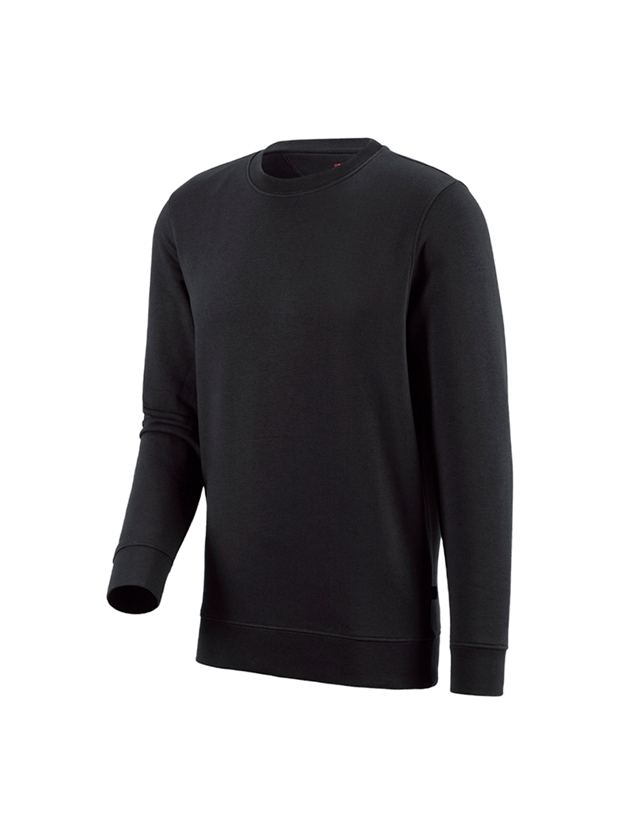 Hauts: e.s. Sweatshirt poly cotton + noir 2