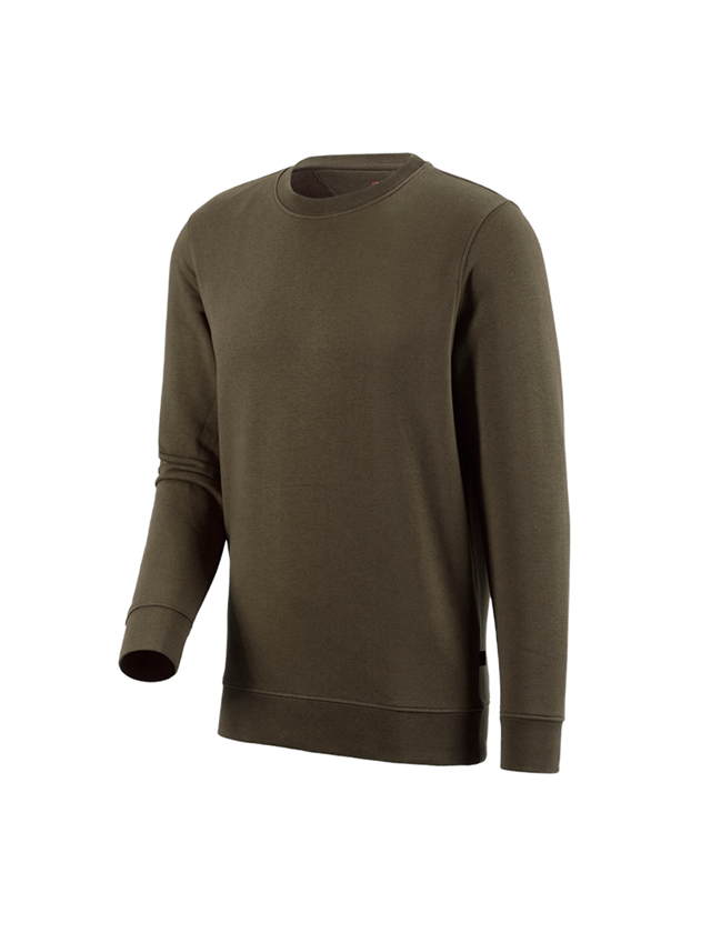 Shirts, Pullover & more: e.s. Sweatshirt poly cotton + olive 1