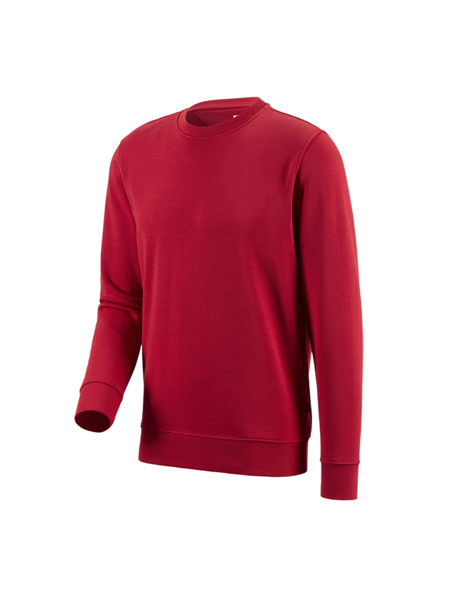 Shirts, Pullover & more: e.s. Sweatshirt poly cotton + red