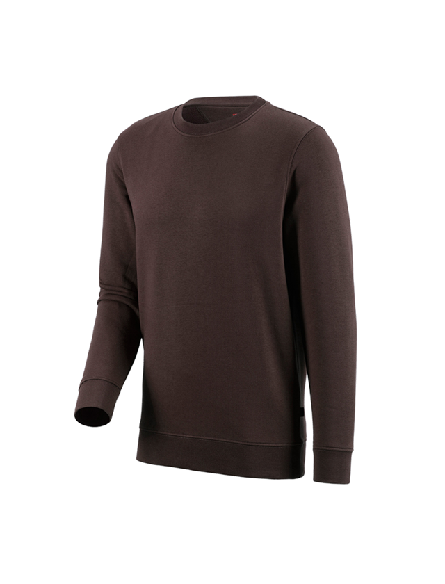 Shirts, Pullover & more: e.s. Sweatshirt poly cotton + brown