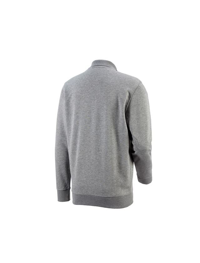 Hauts: e.s. Sweatshirt poly cotton Pocket + gris mélange 1
