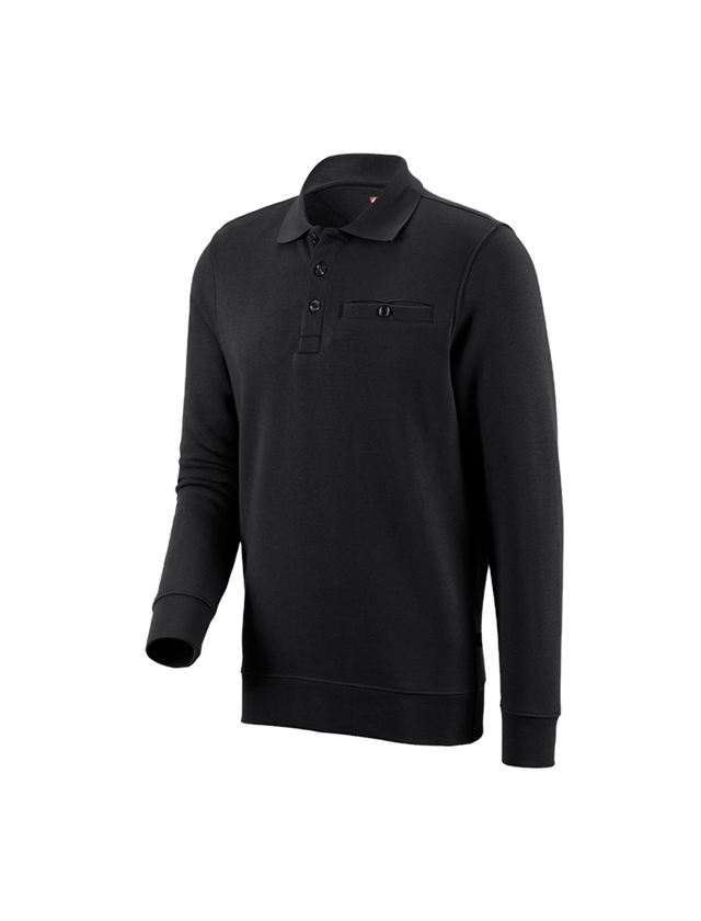 Shirts, Pullover & more: e.s. Sweatshirt poly cotton Pocket + black 1