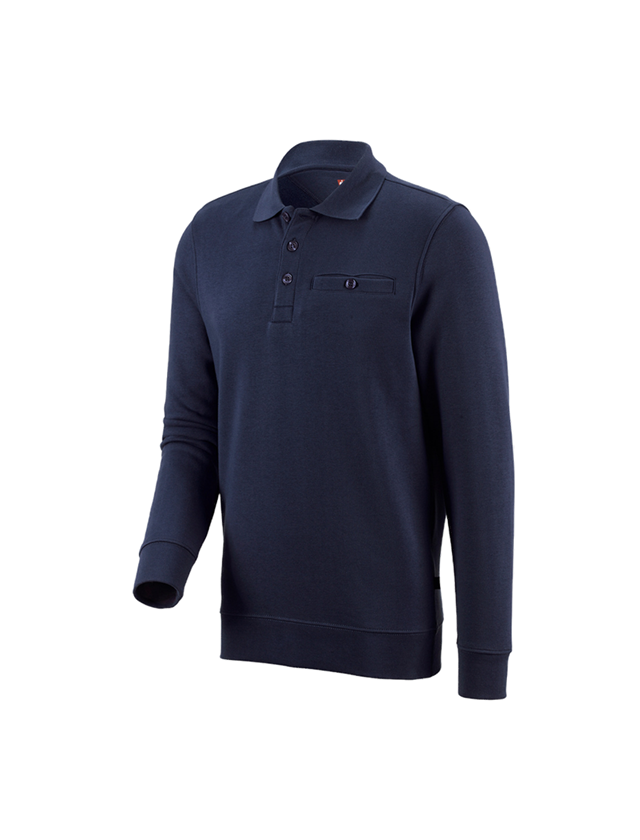Shirts, Pullover & more: e.s. Sweatshirt poly cotton Pocket + navy