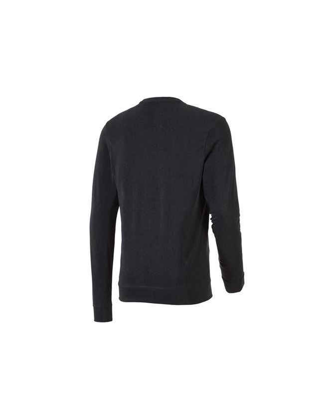 Shirts, Pullover & more: e.s. Long sleeve cotton stretch + black 3