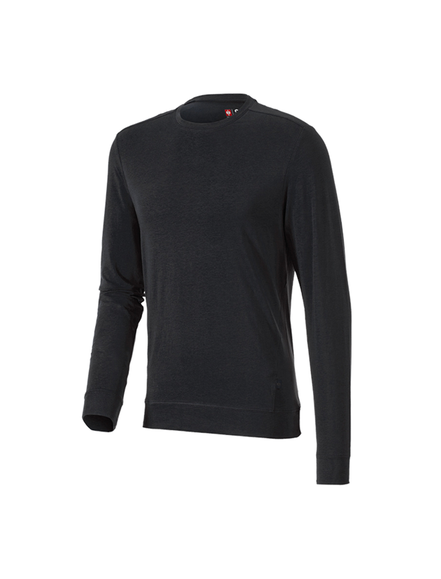 Shirts, Pullover & more: e.s. Long sleeve cotton stretch + black 2