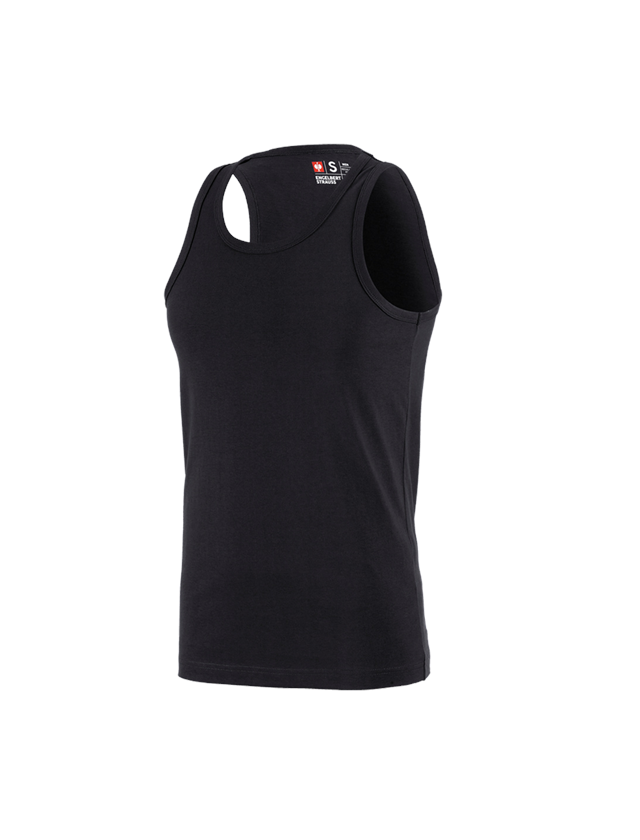 Hauts: e.s. T-shirt Athletic cotton + noir 1