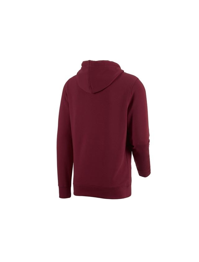 Shirts, Pullover & more: e.s. Hoody sweatshirt poly cotton + bordeaux 1