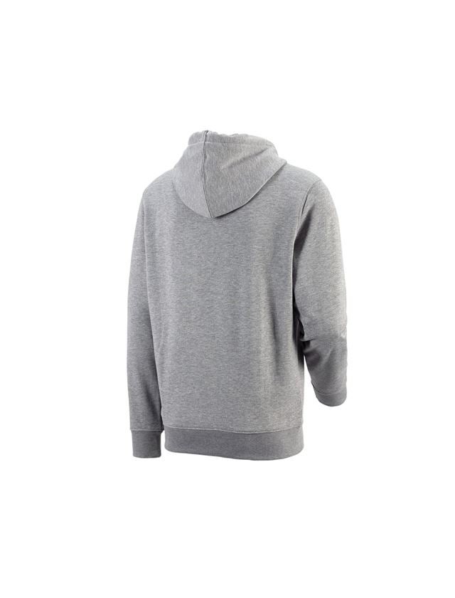 Shirts, Pullover & more: e.s. Hoody sweatshirt poly cotton + grey melange 1