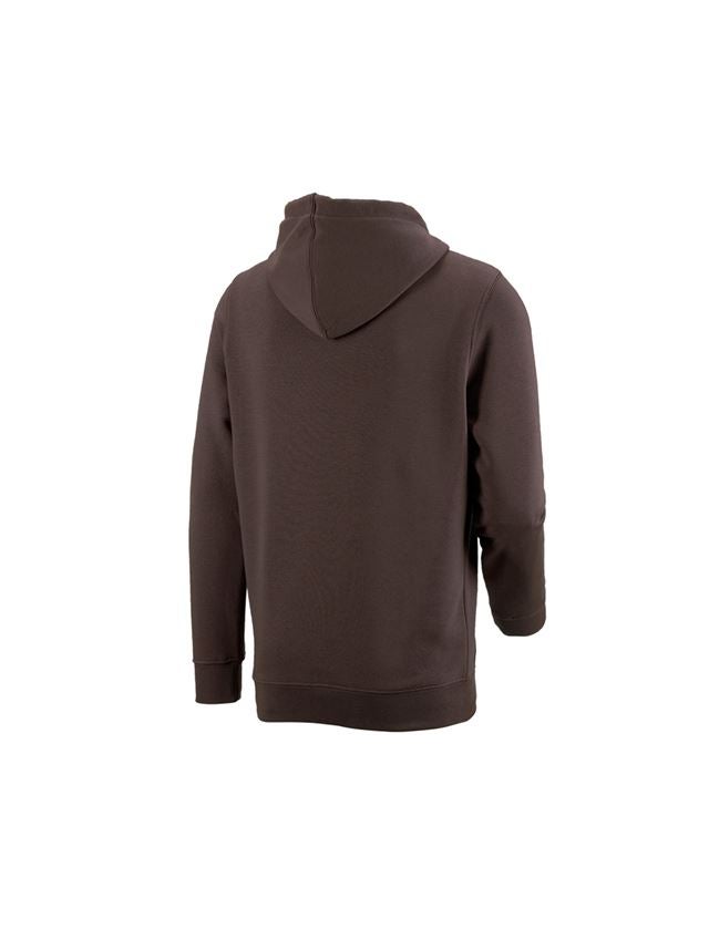 Shirts, Pullover & more: e.s. Hoody sweatshirt poly cotton + chestnut 1