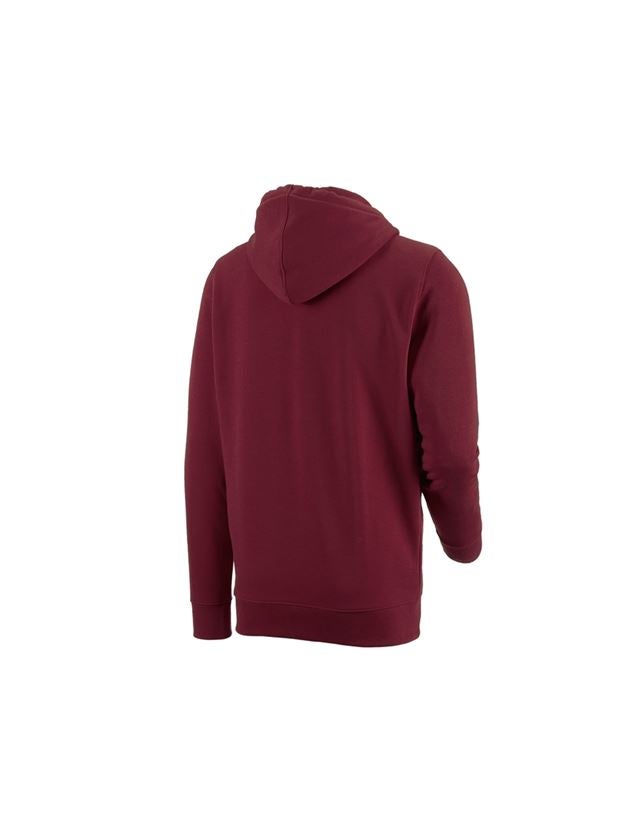 Shirts, Pullover & more: e.s. Hoody sweatjacket poly cotton + bordeaux 1