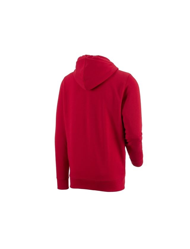 Shirts, Pullover & more: e.s. Hoody sweatjacket poly cotton + fiery red 1