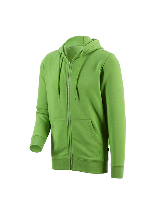 Shirts & Co.: e.s. Hoody-Sweatjacke poly cotton + seegrün