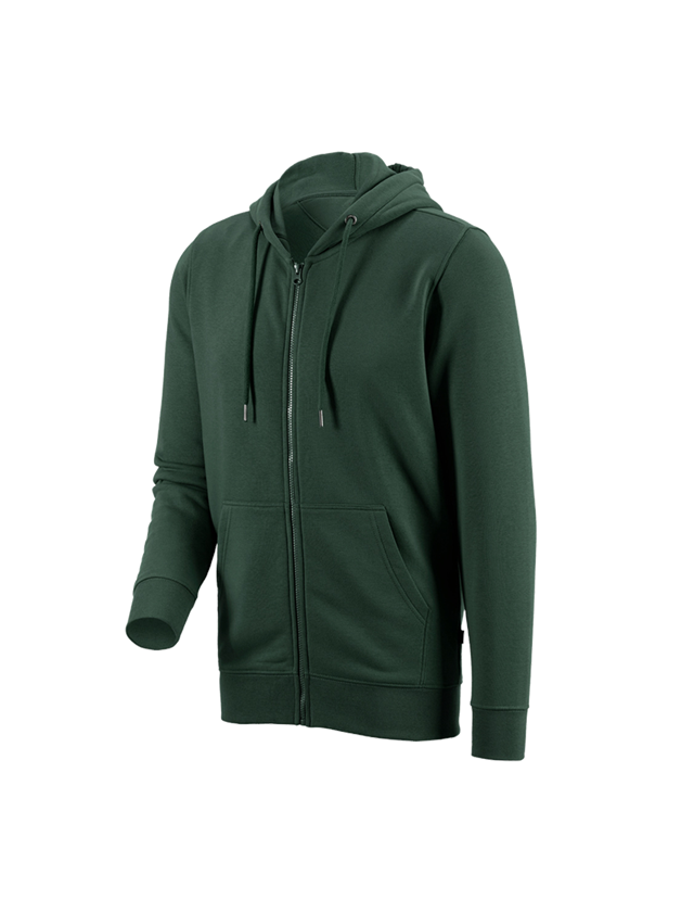 Shirts, Pullover & more: e.s. Hoody sweatjacket poly cotton + green 1