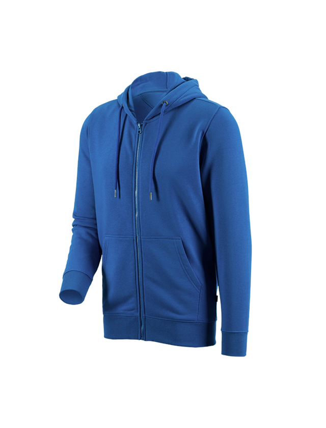 Shirts, Pullover & more: e.s. Hoody sweatjacket poly cotton + gentian blue