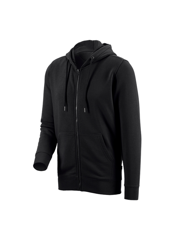 Shirts, Pullover & more: e.s. Hoody sweatjacket poly cotton + black 2
